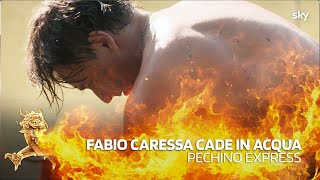 Fabio Caressa cade in acqua  Pechino Express [upl. by Anivad537]