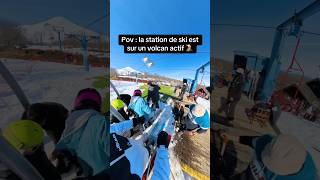 Une station de ski sur un Volcan actif 🤯🌋 🎥 ​⁠insta360 X4 ski volcan insta360 insta360x4 [upl. by Anisamoht553]