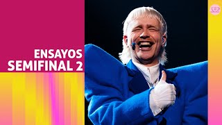 EUROVISIÓN 2024 PRIMER ENSAYO DE LOS PAÍSES DE LA SEGUNDA MITAD DE LA SEMIFINAL 2 [upl. by Brenza316]