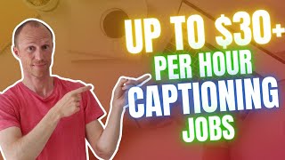 Video Captioning Jobs – Up to 30 Per Hour Captioning Jobs 5 Legit Options [upl. by Araht417]