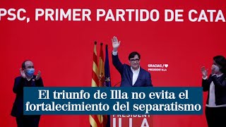 El triunfo de Illa no evita el fortalecimiento del independentismo [upl. by Sherer]