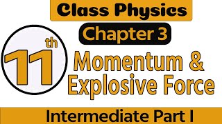 1st Year Physics Chapter 311 Physics Ch 3 Momentum amp Explosive Force  11th Class Physics Chapter 3 [upl. by Occor179]