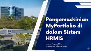 Tatacara Pengemaskinian Maklumat MyPortfolio Dalam Sistem HRMIS [upl. by Candis]