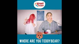 Where are you teddy bear  Scarf song  Preschool Music  Peekaboo [upl. by Haridan]