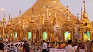 Shwedagon Pagoda Yangon Myanmar Video 7 [upl. by Aihsem]