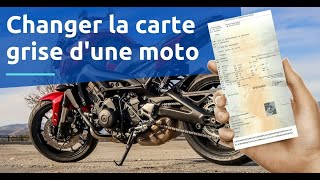 Changer la carte grise dune moto doccasion [upl. by Laira913]