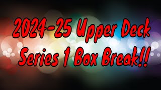 202425 Upper Deck Series 1 Hockey Hobby Box [upl. by Nort]