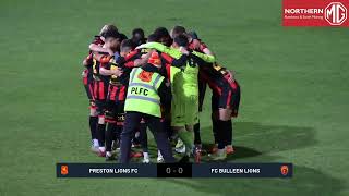 Preston Lions FC v FC Bulleen Lions [upl. by Aerdnak610]