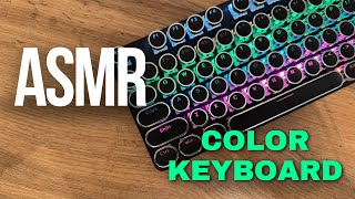 Cozy ASMR typing on color Keyboard no midroll ads [upl. by Hgielram]