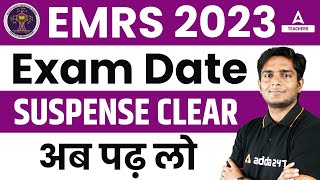 EMRS Exam Date 2023 Out  EMRS Vacancy 2023 [upl. by Bello]