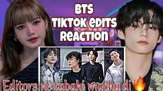 Shocking BTS TikTok Edits Reaction [upl. by Riordan662]