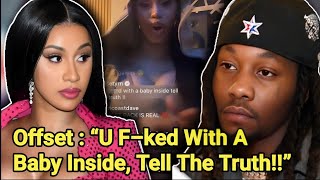 Cardi B Reacts After Offset Accused Her Of Sleeping With Someone Else  Cardi B  Offset [upl. by Synned]