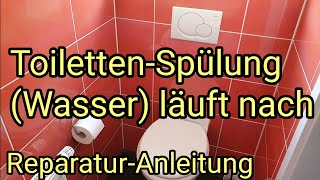 Toilettenspülung Wasser läuft nach UnterputzSpülkasten von Geberit in der Wand reparieren [upl. by Egidius963]