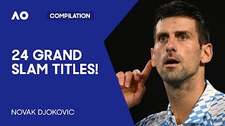 24 Minutes of Novak Djokovic Dominating  Australian Open [upl. by Nolyaj]