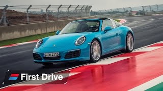 2016 Porsche 911 Targa 4S first drive review [upl. by Tremml]