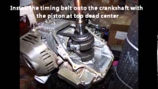 Replacing the Timing Belt on a Honda GCV160 motor [upl. by Bluhm]