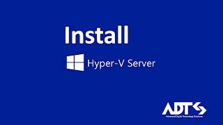 Microsoft HyperV Server How to install and config [upl. by Aderfla412]