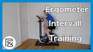 Effektiv zuhause ABNEHMEN  INTERVALLTRAINING auf dem ERGOMETER [upl. by Atnicaj759]