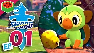 GROOKEY GANG UNITE  Pokemon Sword Lets Play 1 [upl. by Imotas355]