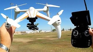 WLToys Q696A 2 Axis Gimbal FPV Telemetry 1080p Camera Drone Flight Test Review [upl. by Marybella]