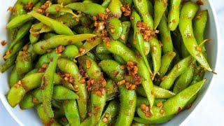 Spicy Garlic Ginger Edamame Recipe [upl. by Dirraj]