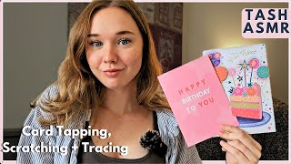 ASMR Insomnia Relief  Tapping and Tracing Cards Paper Sounds [upl. by Dib]