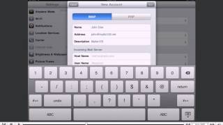 How to setup an IMAP email account on your iPad [upl. by Siravart]