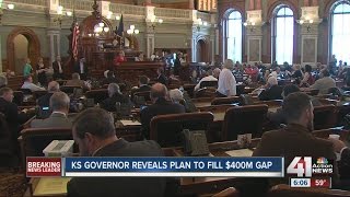 Brownbacks tax proposal includes increase in sales tax tax exemption for lowest earners [upl. by Adnalue381]