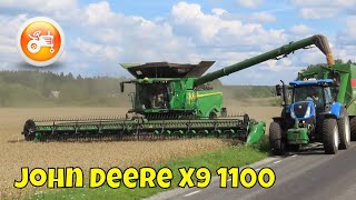 Harvest 2023  John Deere X9 1100 combine amp HD40X header [upl. by Nonez]