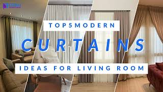 Top 5 modern curtains ideas for living room [upl. by Michaelina75]