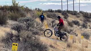 AHRMA vintage motorcycle trials at Pomeroy [upl. by Arytal]