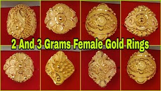 23 Gram Gold Ladies Ring Designs With Price  Women Gold Ring New Design [upl. by Ynnub]