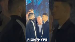 Artur Beterbiev TRIES TO PUNK Dmitry Bivol during INTENSE FACE OFF [upl. by Ladnor]