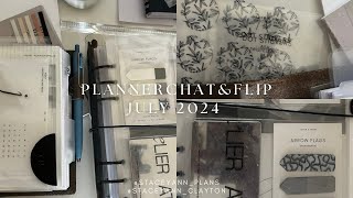 A5 planner flip and Chat July 2024 [upl. by Lilithe]