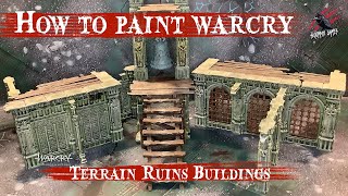 HOW TO PAINT WARHAMMER RUINS BUILDING TERRAIN  Warcry Catacombs  Paint Warcry Terrain [upl. by Castorina901]