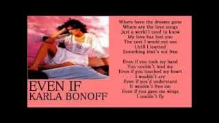 Karla Bonoff  Even If   lyrics 1982 [upl. by Huston]