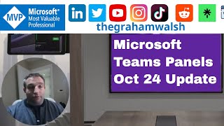 Microsoft Teams Panels  Latest updates for October 2024 [upl. by Fording]