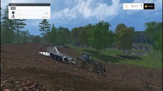 Farming Simulator 15 Bjornholm map logging and chat [upl. by Massingill]