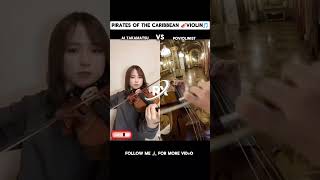 pirates of the caribbean violinAi Takamatsupoviolinistforyou duet sonshortvideo [upl. by Notnilk]