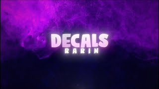 Rarin  Decals Instrumental [upl. by Etteraj499]