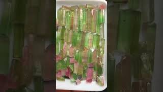 Tourmaline crystal lot gemstone gemstonebeauty naturalgems [upl. by Ivie]