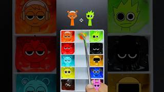 FUNNIEST Incredibox Sprunki color mixing EVER colormixing sprunki art incredibox [upl. by Leola]