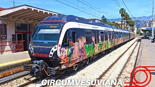 CIRCUMVESUVIANA TRAIN from Naples to Sorrento [upl. by Erving647]