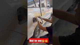 How to repair scratches permanantly with puttycarrepairingshortsviral [upl. by Oisangi]