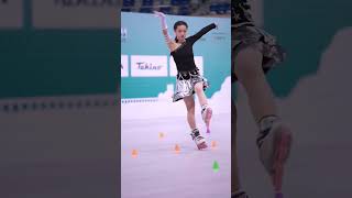 Champion Xu Xiaoxiao  2024 Lishui International Roller Skating Open Youth Womens Freestyleyoutube [upl. by Irihs973]