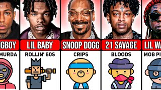 Famous Rappers and Their Gangs [upl. by Kragh]