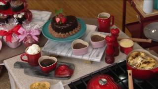 Le Creuset Cast Iron 2qt Heart Shaped Dutch Oven amp 2 Mini Cocottes on QVC [upl. by Elsy]