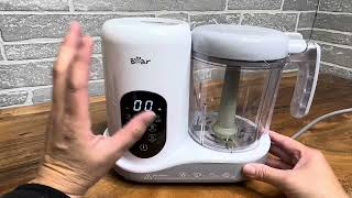 BEAR 2023 Baby Food Maker  One Step Baby Food Processor Steamer Puree Blender Review [upl. by Adnamaa]