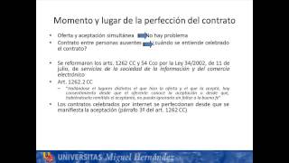 Lec002 Formación del contrato umh1438sp 20142015 [upl. by Ilajna]