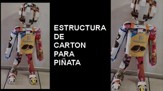 viral EXTRUCTURA DE CARTON PARA PIÑATA [upl. by Priestley]